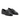 Mocassins artisanaux moodeshop Bronx en cuir noir à motif serpent avec talon plat de 1 cm