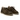Chaussures Astorflex Beenflex en daim kaki foncé avec couture mocassin et semelle crêpe, disponibles chez moodeshop.