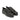 Chaussures basses Kleman Courrier cg noires en cuir artisanal avec semelle en gomme, vendues par moodeshop