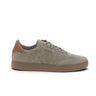 Baskets Clae Deane en cuir velours gris fallen rock avec semelle en gomme marron, vendues par moodeshop