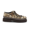 Derbie hiker moodeshop Merano en cuir et pony motif long horn avec semelle crantée commando fabriquée en Italie