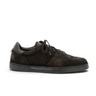 Sneakers Elia maurizi moodeshop en daim marron testa di moro avec semelle en gomme, style artisanal italien