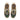 Baskets artisanales moodeshop Flower mountain Yamabushi en daim et nylon marron et vert avec semelle en gomme