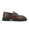 Mocassins Giorgio 1958 chez moodeshop en cuir grainé couleur Cotto avec semelle commando ultralight