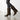 moodeshop jaguar print calf suede slouch boots with 5cm covered heel and leather sole and lining.