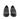 Mocassins Kleman Cotteur 2 en cuir lisse noir avec semelle en gomme antidérapante, disponibles chez moodeshop.