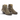 Bottines Mexicana moodeshop Bonnie en daim marron à motif léopard avec talon de 4,5 cm et détails à franges