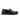 Mocassin Bobbies Allen noir en cuir poli artisanal avec semelle cousue et patin gomme, vue de profil.