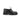 Mocassin bateau Maison toufet en cuir glacé noir avec semelle crantée légère, disponible sur moodeshop