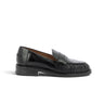 Mocassin Billi bi noir en cuir athène avec semelle cousue, disponible chez moodeshop