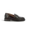Mocassin artisanal Billi bi couleur mogano en cuir avec semelle cousue, disponible chez moodeshop