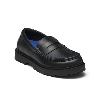 Mocassin homme Highwood noir en cuir artisanal avec semelle crantée ultra légère, marque moodeshop