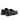 Mocassins Kleman Cotteur 2 en cuir lisse noir avec semelle crantée antidérapante, vus de dos sur moodeshop