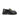 Mocassin Naomie Maison toufet en cuir glacé noir avec semelle commando et détail doré, vendu par moodeshop