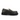 Mocassin penny loafer moodeshop en cuir de veau noir avec semelle crantée commando, fabrication artisanale italienne.