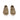 Mocassins Bormes moodeshop en daim taupe avec semelle contrastante claire, style élégant et décontracté.