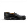 Mocassins penny loafer moodeshop Pellet en cuir lisse noir pour homme avec semelle robuste