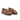 Mocassins Kleman Oaxa en cuir cognac avec franges, disponibles chez moodeshop, semelle gomme antidérapante.
