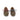 Mocassins artisanaux Toral par moodeshop en cuir marron vieilli avec lacets contrastés rouge et bleu marine