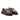 Mocassins Maison toufet Dolores en cuir glacé whisky et empiècement façon poulain tacheté avec boucle dorée