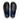Mocassins pour homme Birkenstock Highwood en cuir noir avec semelle intérieure bleue, vue de dessus