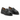Mocassins Milano moodeshop en cuir de veau noir avec semelle crantée artisanale