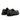 Mocassins penny loafer Kjore project en cuir noir avec semelle crantée commando, vendus par moodeshop