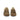 Mocassins artisanaux moodeshop Peyton en cuir velours taupe avec doublure en laine chaude et nœud décoratif
