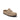 Mules Naples moodeshop en cuir suédé taupe avec surpiqûres apparentes et semelle ergonomique