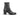 Bottines artisanales moodeshop Pantanetti en cuir noir avec talon bloc de 5 cm, fabriquées en Italie