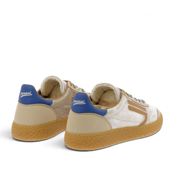 Baskets Puraai Xs velour couleur salted caramel en suède et velours avec semelle en caoutchouc chez moodeshop