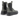 Bottines moodeshop Satorisan Unalome en cuir kaki et noir avec semelle chunky crantée et élastiques latéraux