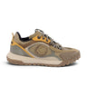 Baskets artisanales moodeshop Satorisan Jacube Desert en cuir et coton lavé avec semelle running en gomme