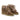 Baskets compensées Serafini Manhattan 58 moodeshop en croûte de cuir velours marron avec fourrure et lacets bicolores