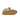 Semelle en caoutchouc naturel de la basket compensée Serafini Manhattan 50 en cuir velours khaki chez moodeshop